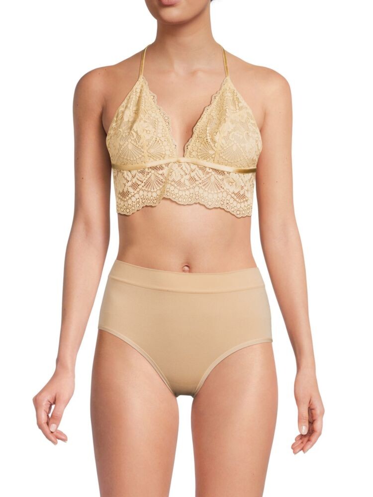 

Удлиненный кружевной бралетт Maya Free People, цвет Winter Wheat