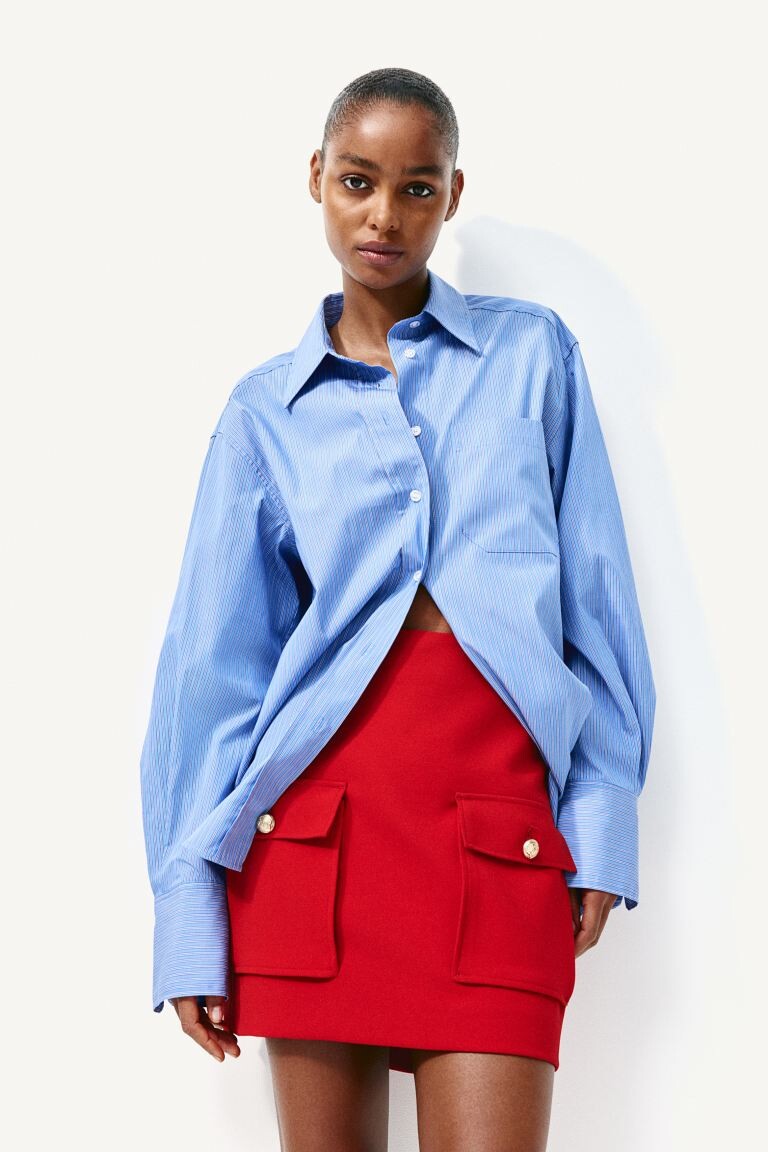 

Мини-Юбка с карманами H&M, красный