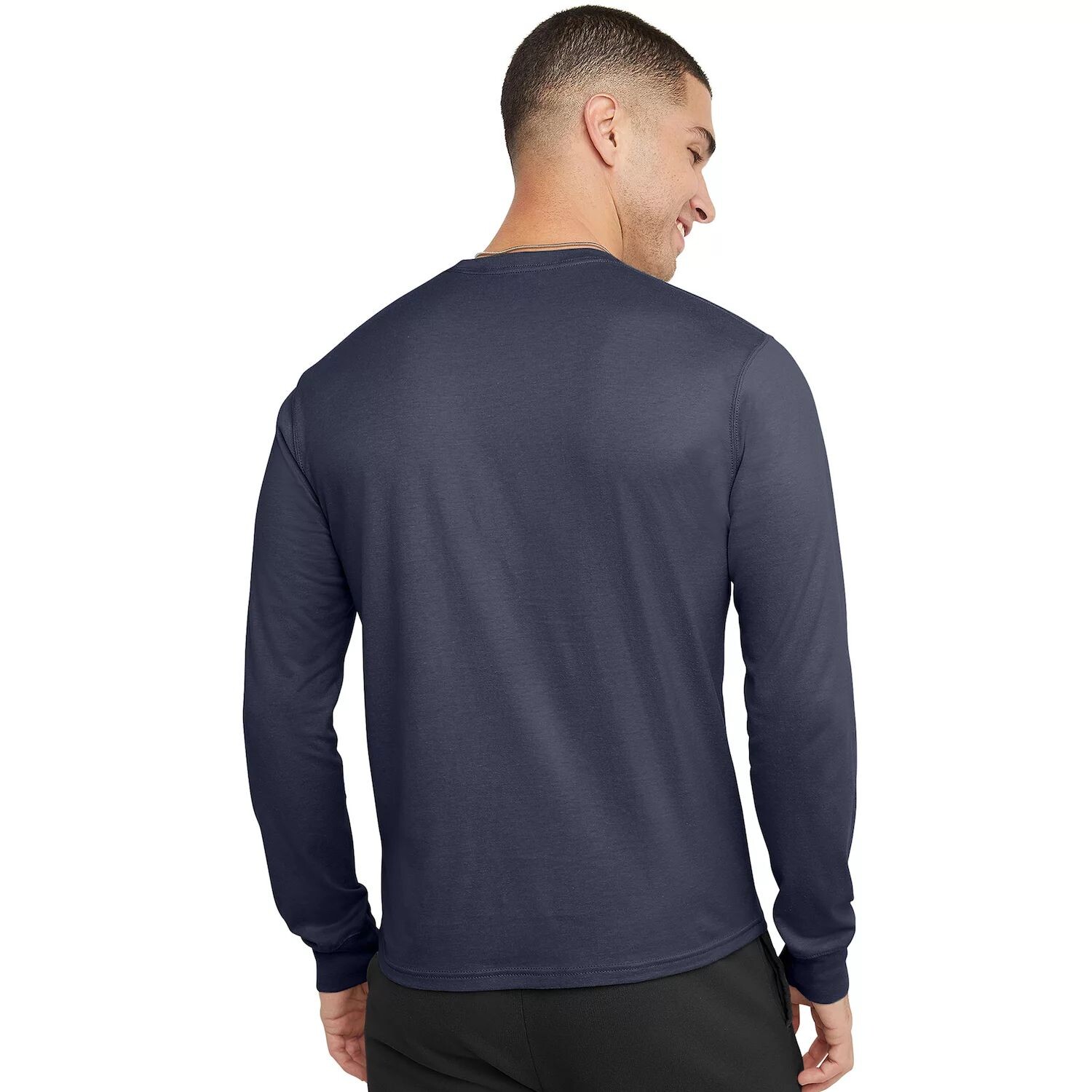 

Мужская хлопковая футболка с длинными рукавами Originals Hanes, белый