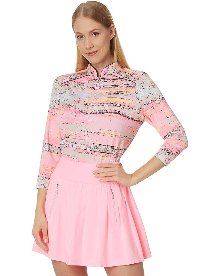 

Топ Jamie Sadock Kaliedescope 3/4 Sleeve, цвет Cotton Candy