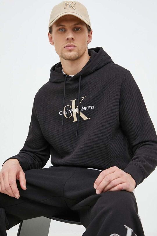 

Хлопковая толстовка Calvin Klein Jeans, черный