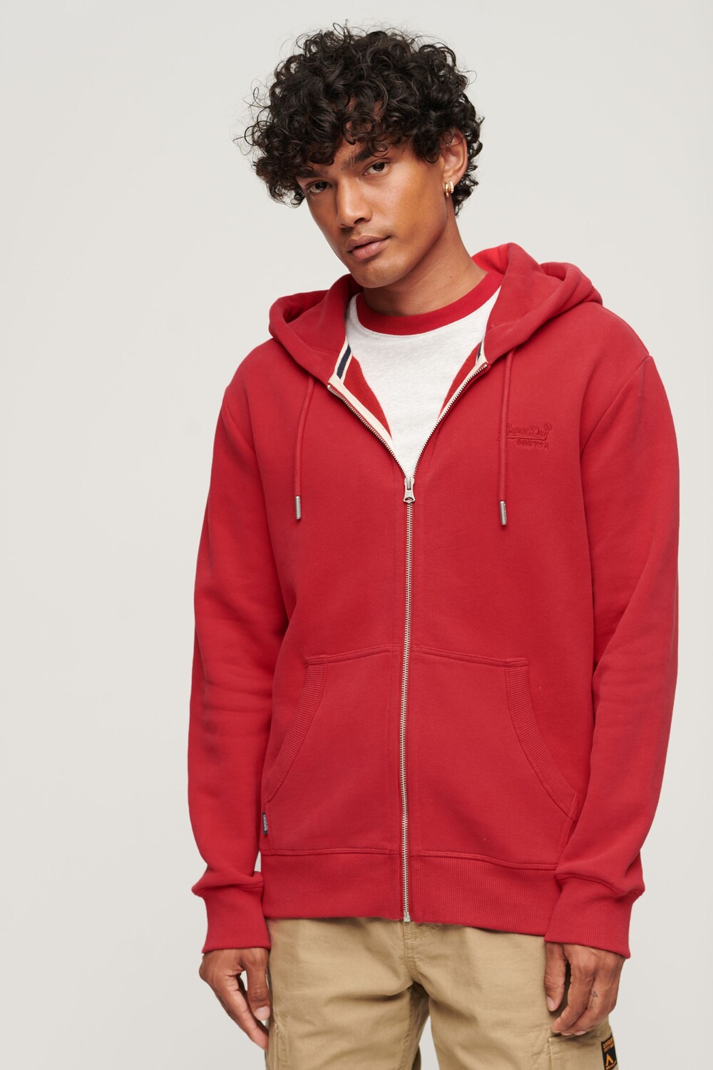 

Толстовка с логотипом Essential Superdry, красный