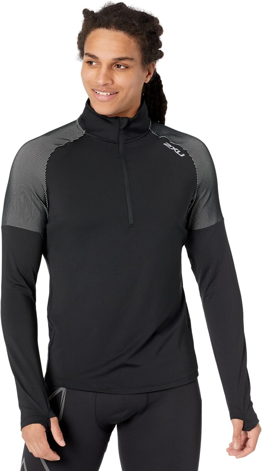 

Пуловер для бега на молнии Light Speed ​​1/2 2XU, цвет Black/Silver Reflective