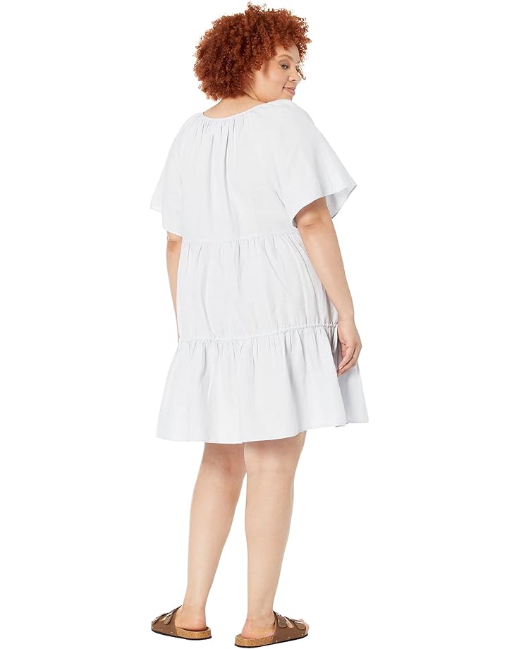 Платье Madewell Plus Linen-Blend Lorelei Mini Dress, цвет Morning Mist