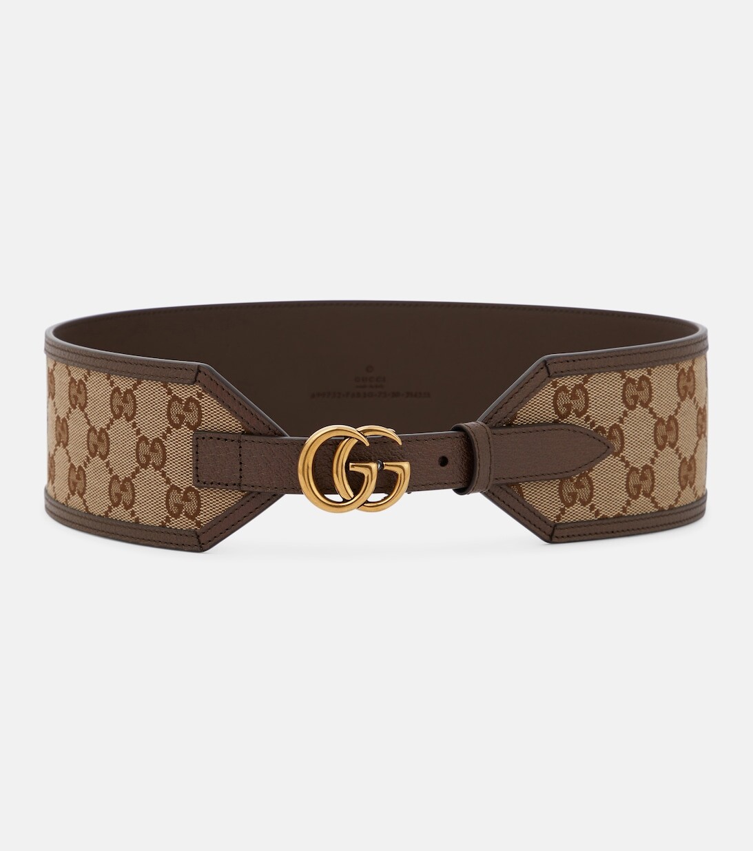 

Холщовый ремень GG Marmont Supreme Gucci, бежевый