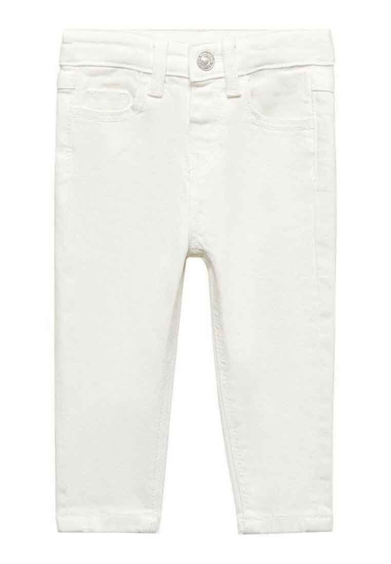 Джинсы приталенного кроя ELENA Mango Kids, цвет off white джинсы скинни mango kids цвет white