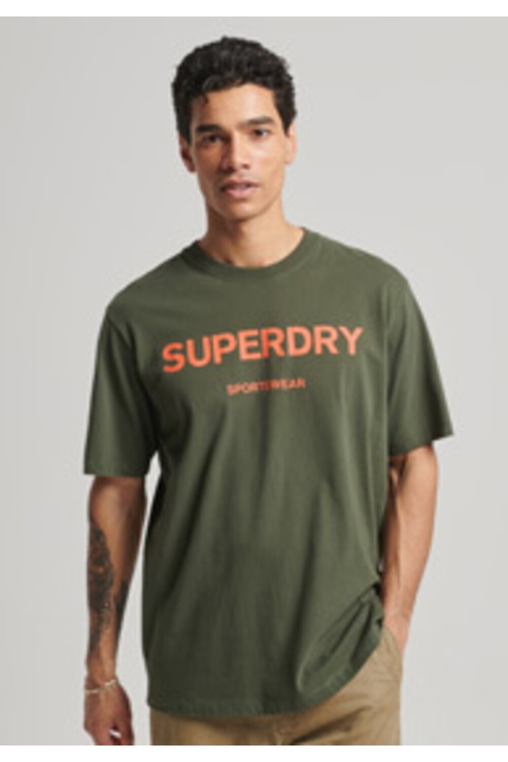 

Футболка – зеленая – стандартного кроя SUPERDRY, зеленый