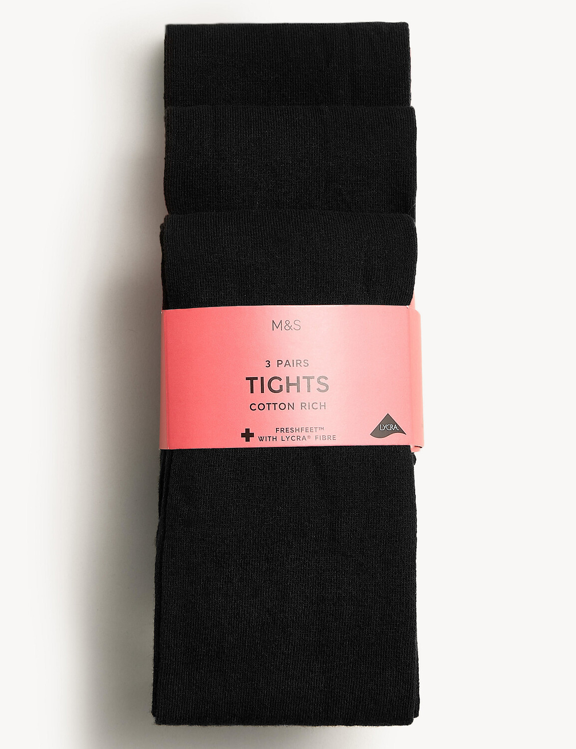 

3 упаковки школьных колготок (2–16 лет) Marks & Spencer, черный