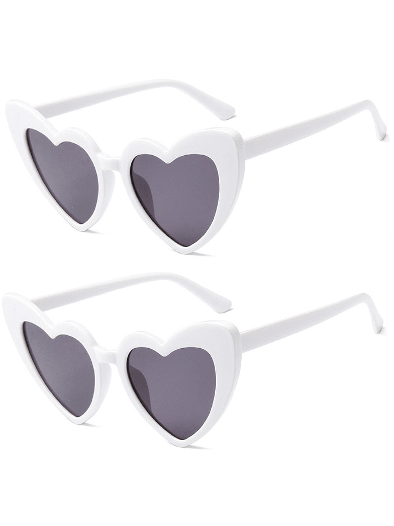 цена 2 шт. солнцезащитные очки в форме сердца для женщин