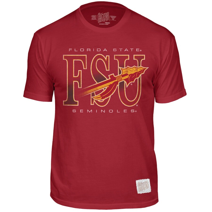 

Футболка с коротким рукавом Original Retro Brand Florida State Seminoles, гранатовый