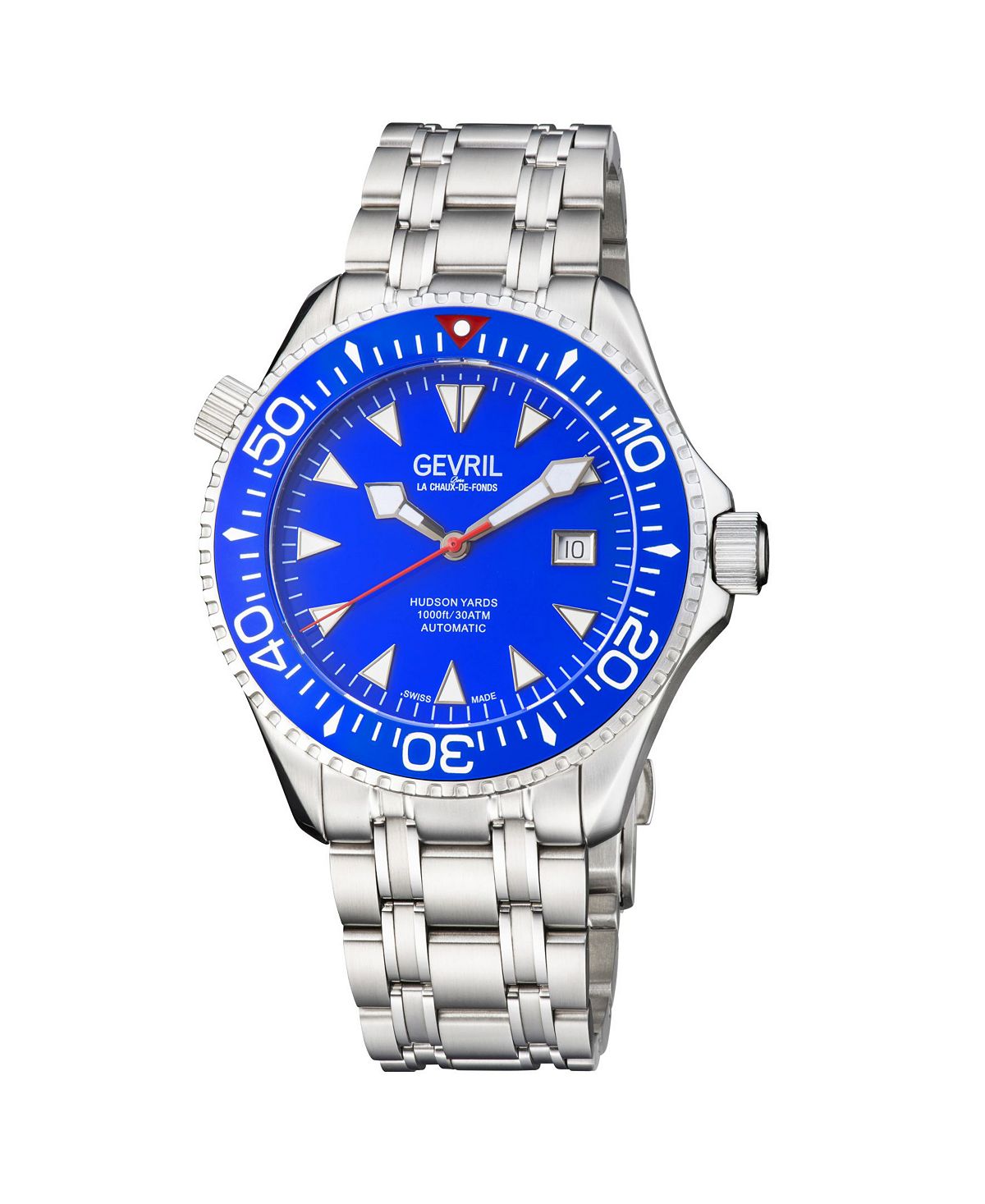 Мужские часы Hudson Yards 48801 швейцарские автоматические часы-браслет 43 мм Gevril цена и фото
