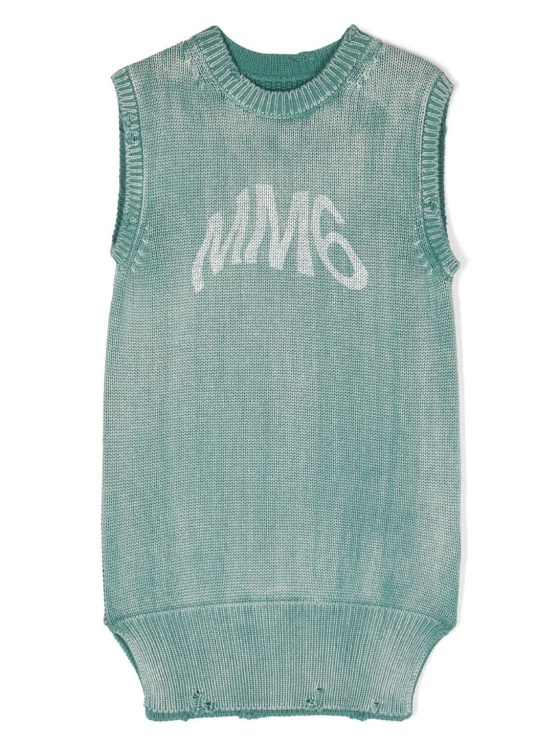 

MM6 Maison Margiela Kids платье с логотипом, зеленый