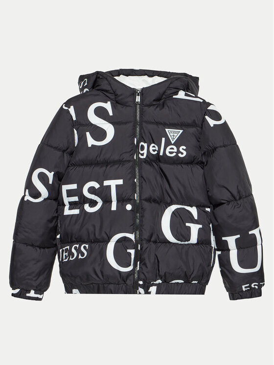 

Пуховик стандартного кроя Guess, черный
