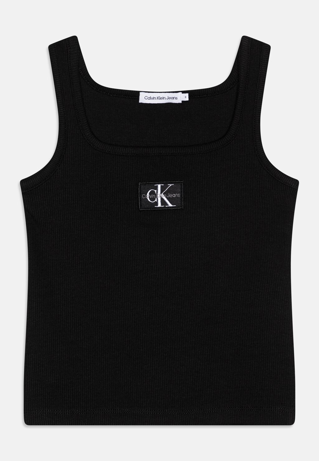 Топ BADGE SQUARE NECK Calvin Klein Jeans, цвет black