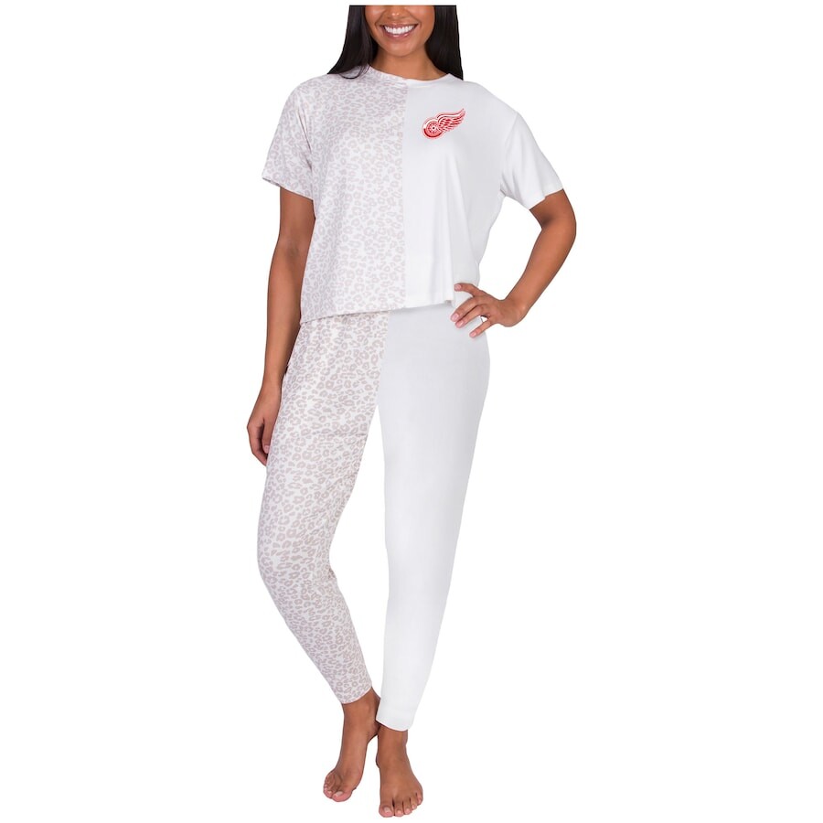 

Пижамный комплект Concepts Sport Detroit Red Wings, кремовый