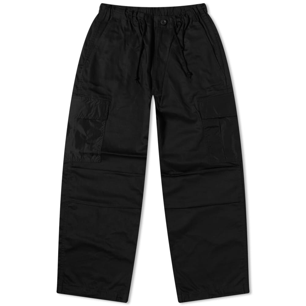 

Брюки-карго Comme Des Garçons Homme из атласного нейлона, черный