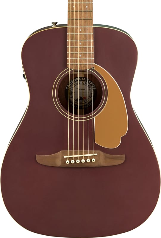 Акустическая гитара Fender Malibu Player WN Acoustic-Electric Guitar, Burgundy Satin
