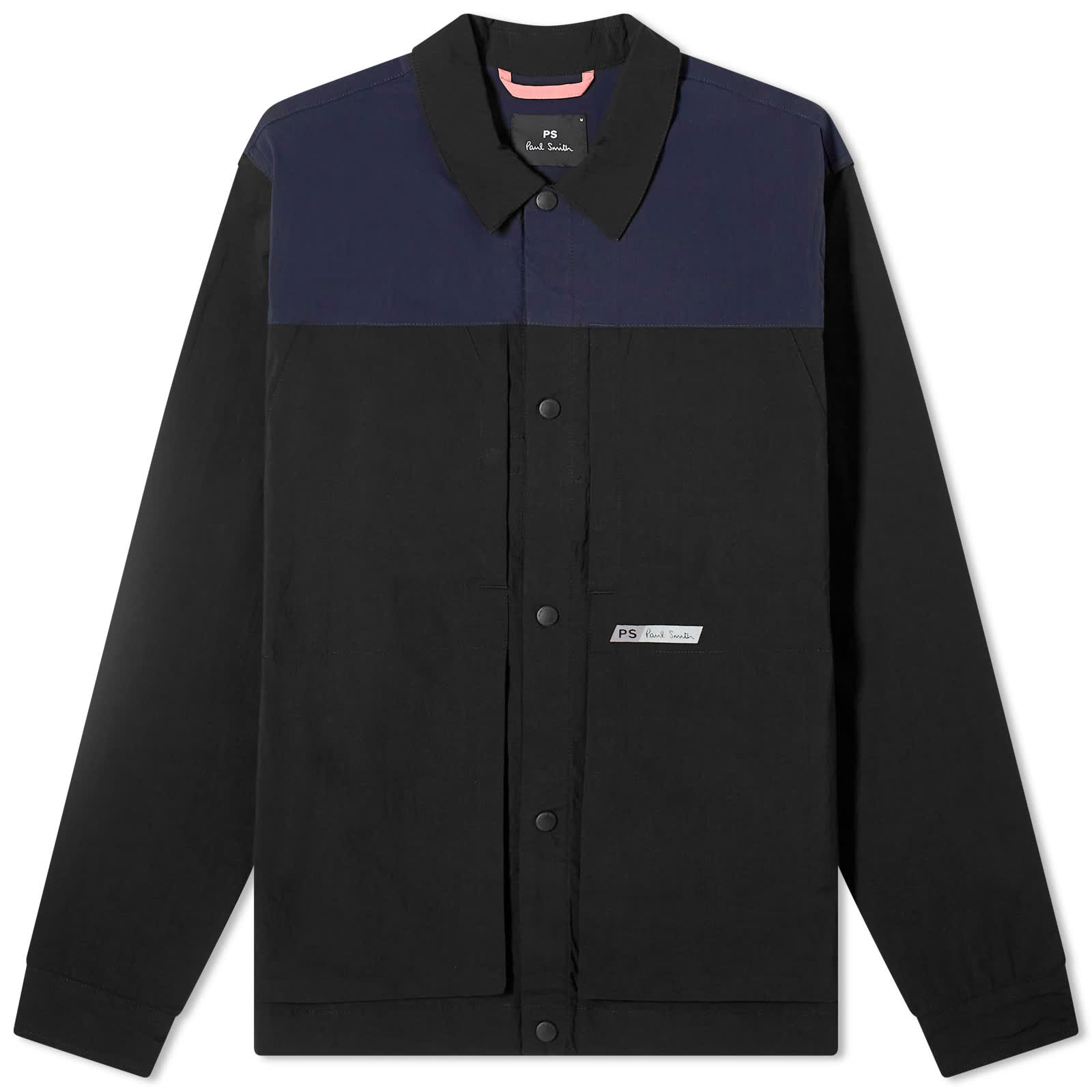 Куртка Paul Smith Panel Overshirt, черный куртка paul smith bomber черный