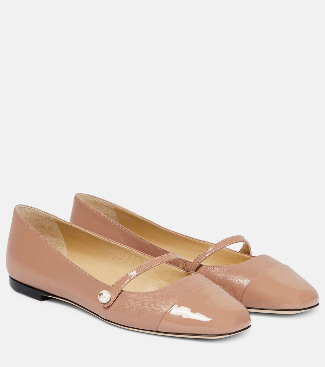 

Кожаные балетки Elisa Jimmy Choo, розовый
