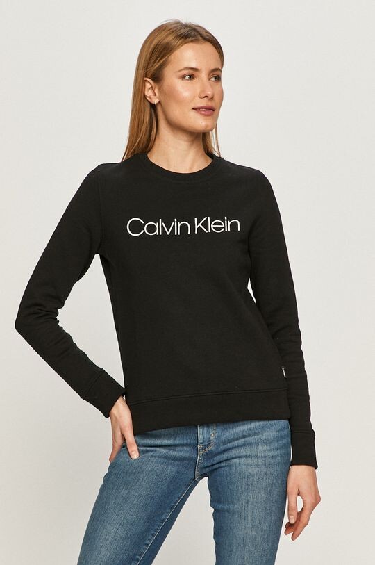 

Хлопковая толстовка Calvin Klein, черный