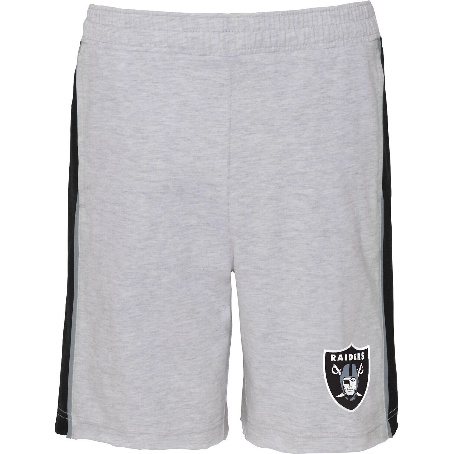 

Молодежные серые шорты с вингбэком Las Vegas Raiders Outerstuff
