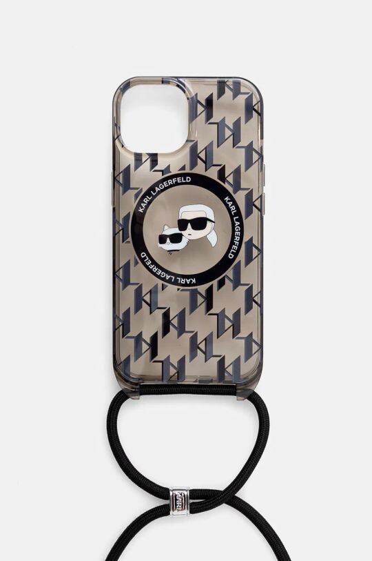 

Чехол для телефона iPhone 15/14/13 6,1 дюйма Karl Lagerfeld, черный