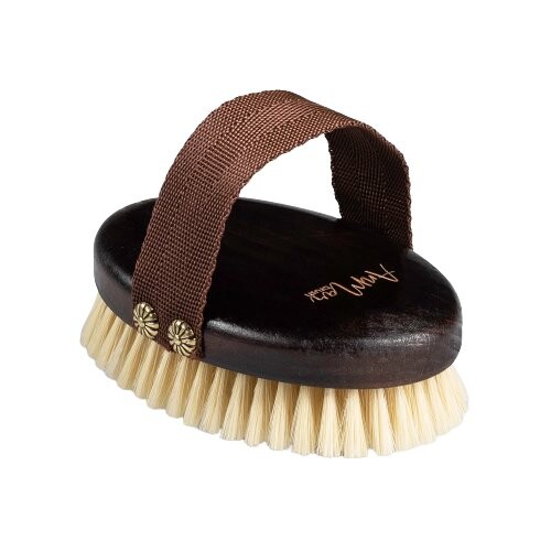 

Натуральная массажная щетка для тела - темная - щетина, AnMar brush