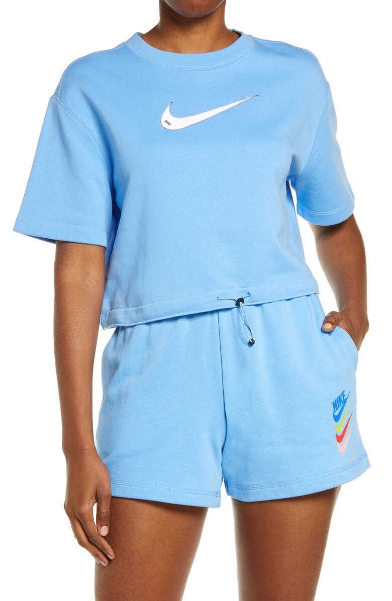 

Укороченный флисовый топ Swoosh NIKE