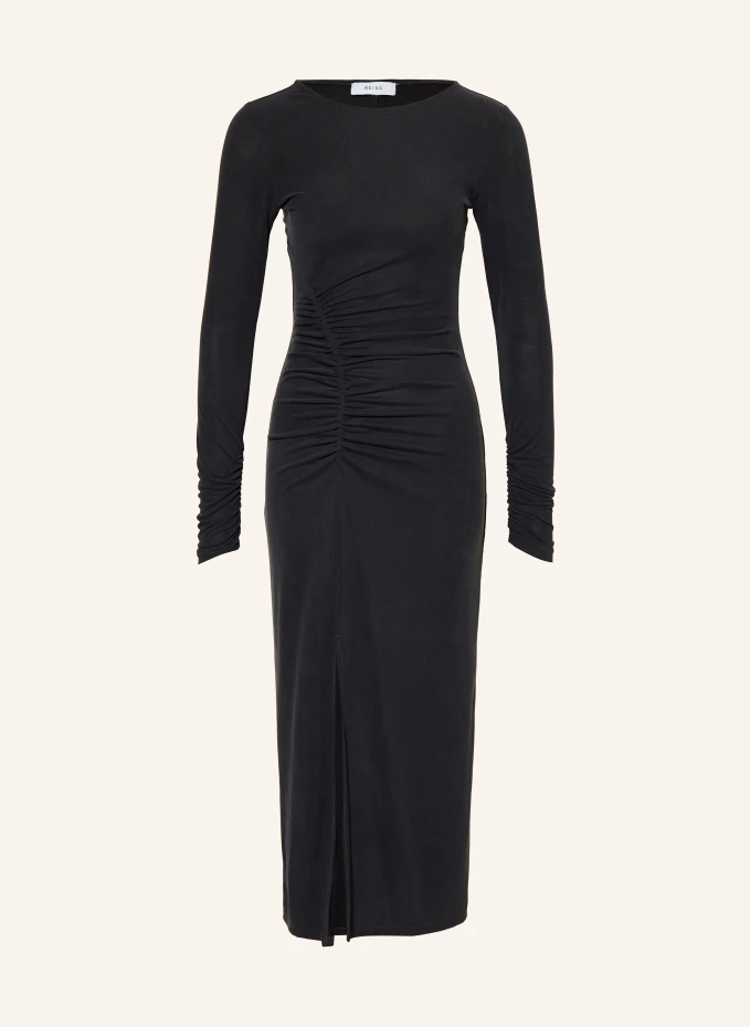 

Трикотажное платье лана Reiss, серый