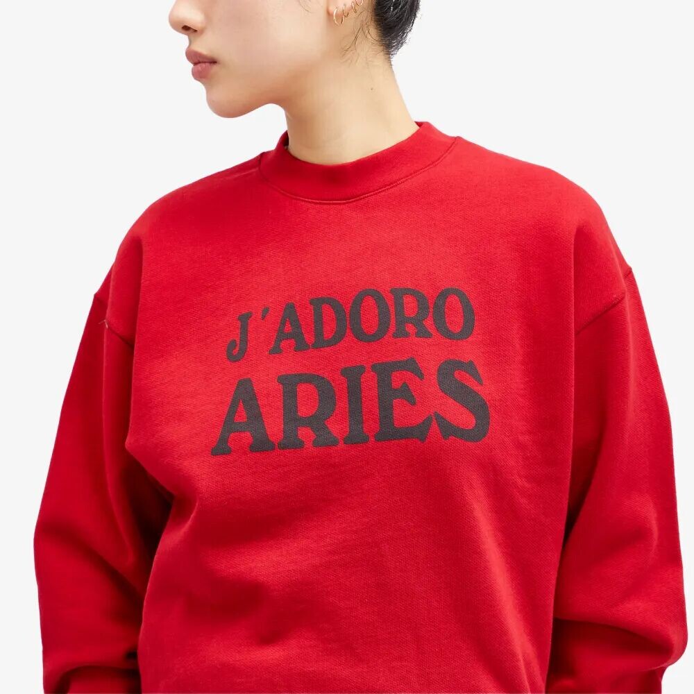 

Толстовка Aries J'Adoro Aries Crew, красный