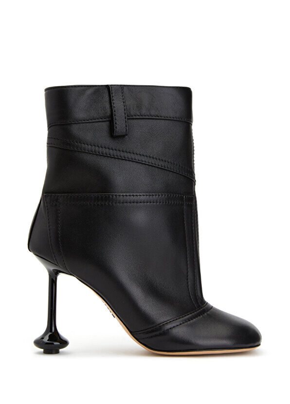 

Черные женские кожаные сапоги toy Loewe