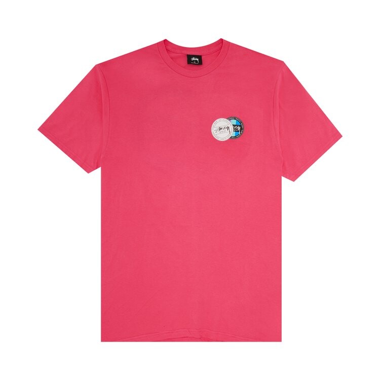 

Футболка Stussy Double Dot 'Pink', розовый