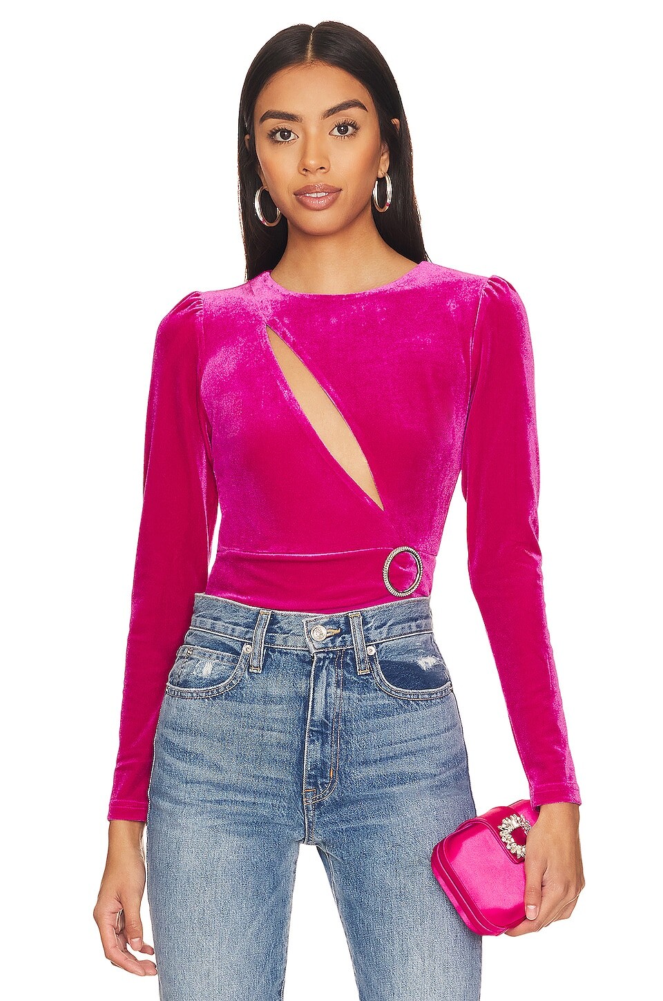 

Боди superdown Charlotte Cut Out, цвет Hot Pink