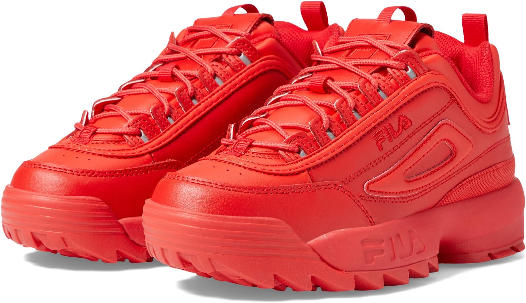 Кроссовки Disruptor II Premium Fashion Sneaker Fila, цвет Flame Scarlet/Black/Flame Scarlet цена и фото