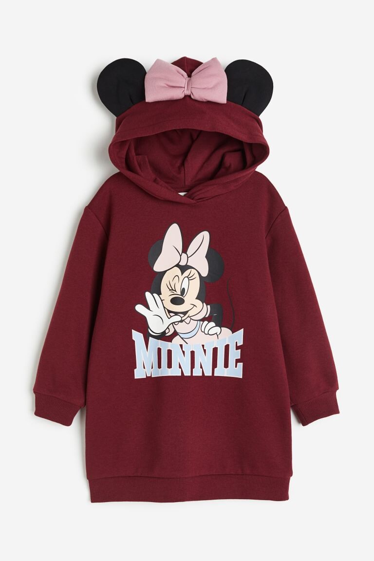 

Платье H&M Disney Minnie Mouse Hooded Sweatshirt, бордовый
