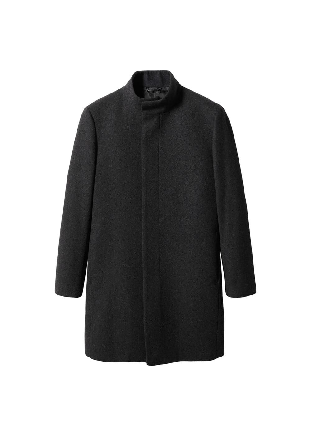 Межсезонное пальто MANGO MAN Funnel, серый
