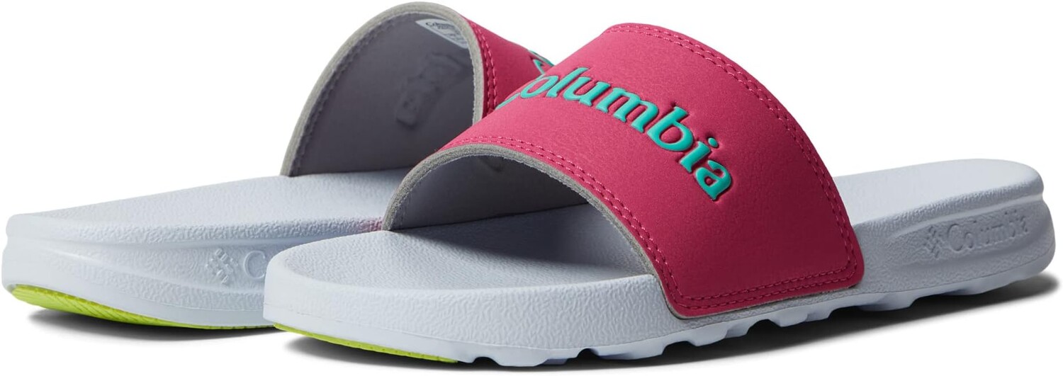 

Сандалии на плоской подошве Hood River Slide Columbia, цвет Haute Pink/Electric Turquoise