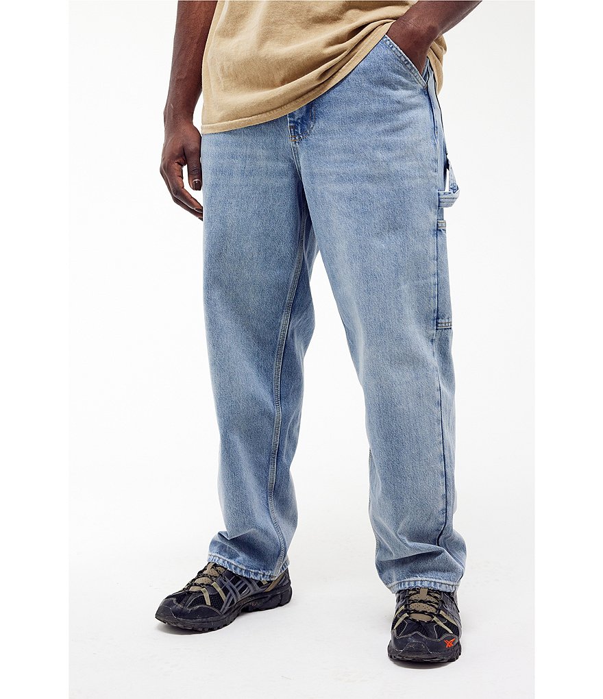 BDG Urban Outfitters Винтажные свободные прямые джинсы Carpenter, синий цена и фото