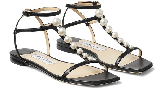 

Сандалии Amari Jimmy Choo, черный/белый