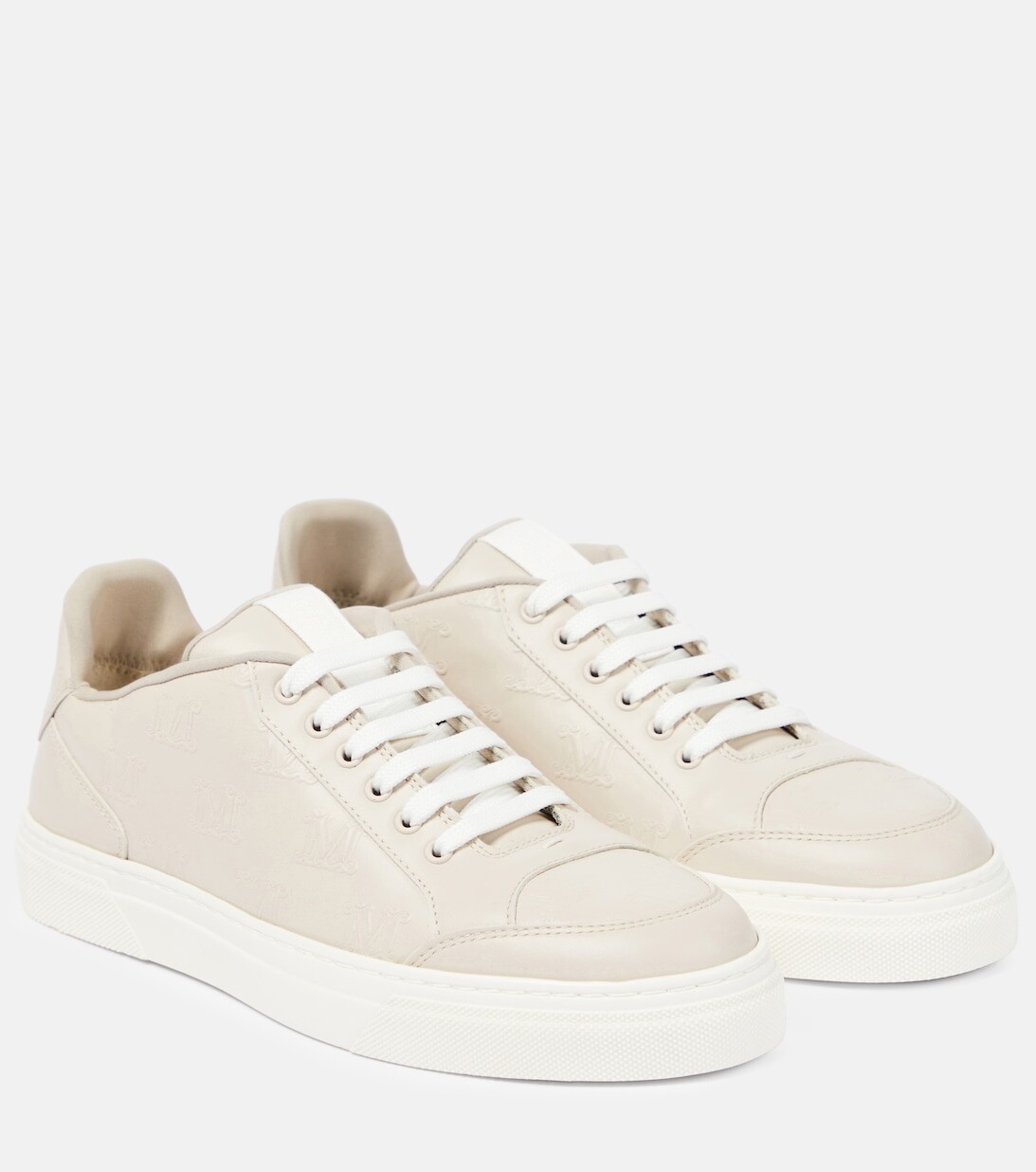 

Кроссовки Damier из кожи Max Mara, бежевый