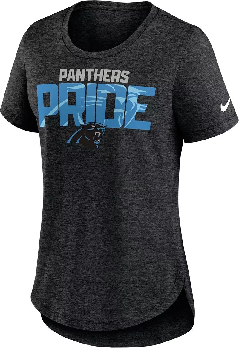 

Женская черная футболка тройного цвета Nike Carolina Panthers Local