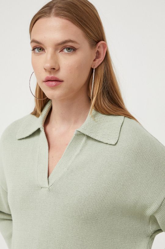 Хлопковый свитер Hollister Co., зеленый