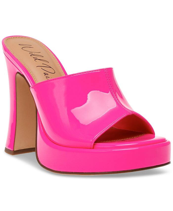 

Шлепанцы на платформе Clohve Wild Pair, розовый