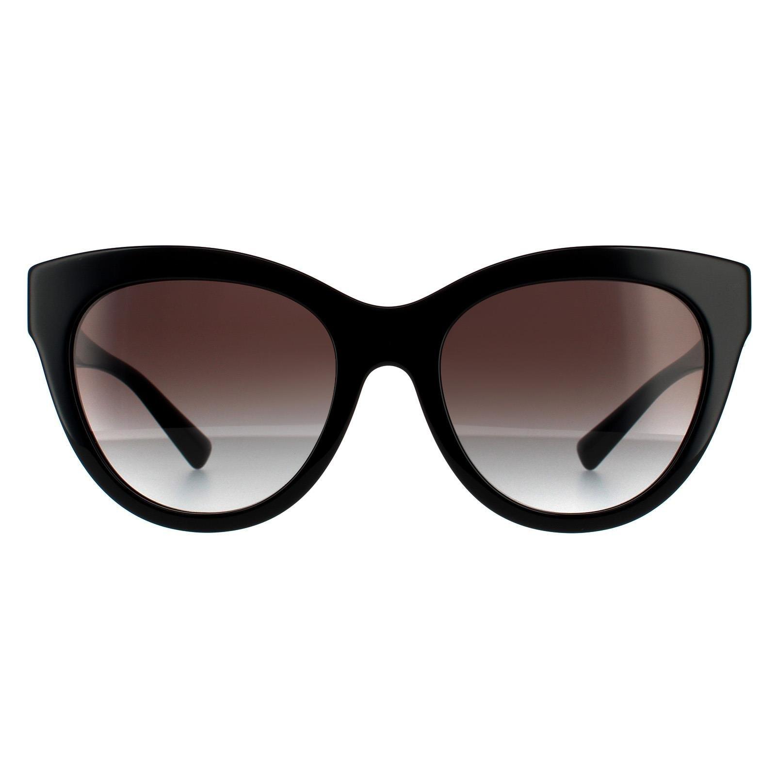 Черные черные солнцезащитные очки «кошачий глаз» с градиентом Valentino, черный