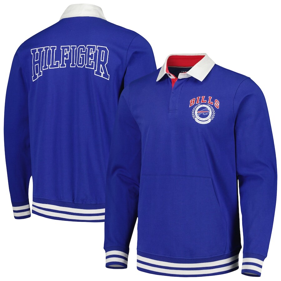

Поло с длинным рукавом Tommy Hilfiger Buffalo Bills, роял