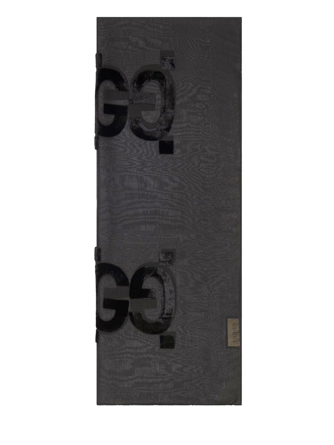 

Шарф Gucci GG silk, черный