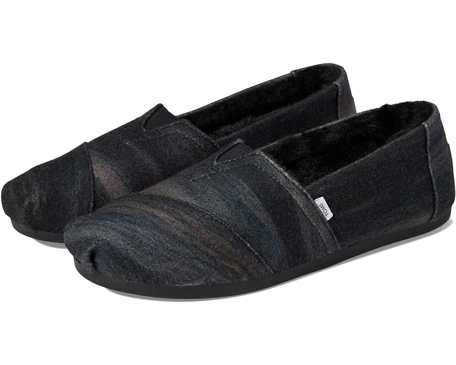 Лоферы TOMS Alpargata CloudBound, цвет Black Ombre Print Felt лоферы toms alpargata cloudbound цвет black chunky cable knit