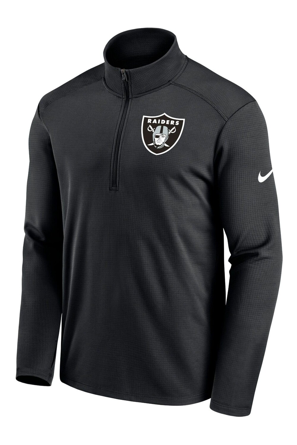 

Короткая худи на молнии с логотипом Fanatics Las Vegas Raiders Pacer Nike Nike, черный