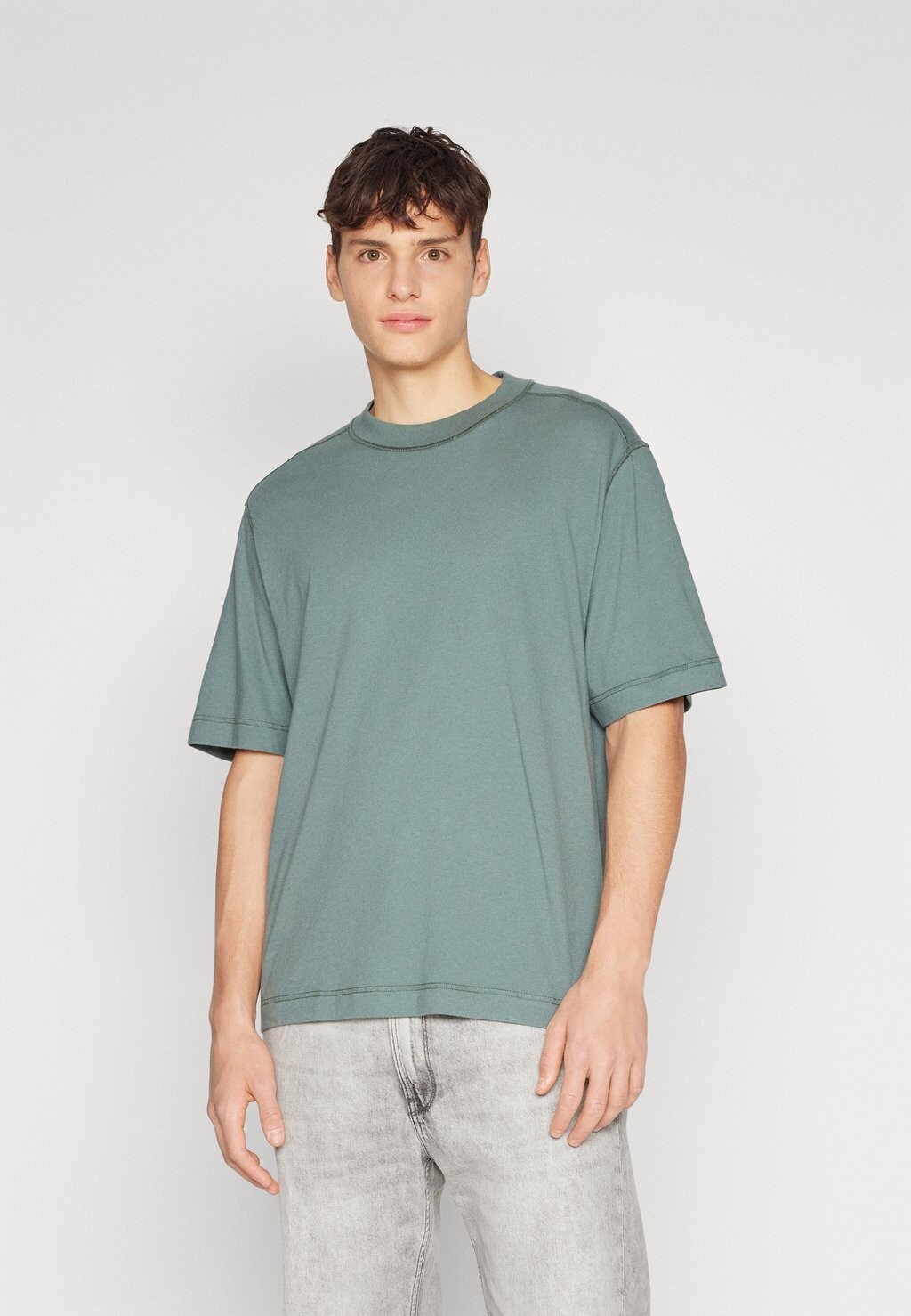 

Футболка базовая VINTAGE BLANK SOLID Abercrombie & Fitch, цвет balsam green