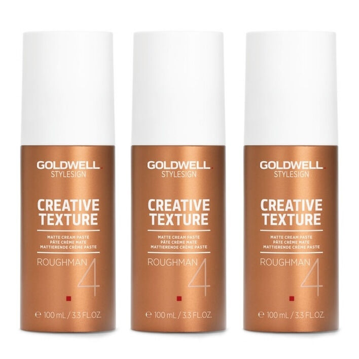 Набор: крем-матирующая паста для волос Goldwell Stylesign Texture Roughman, 3х100 мл цена и фото